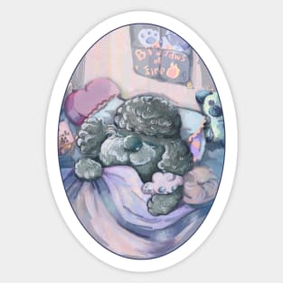 A Mimir Poodle Sticker